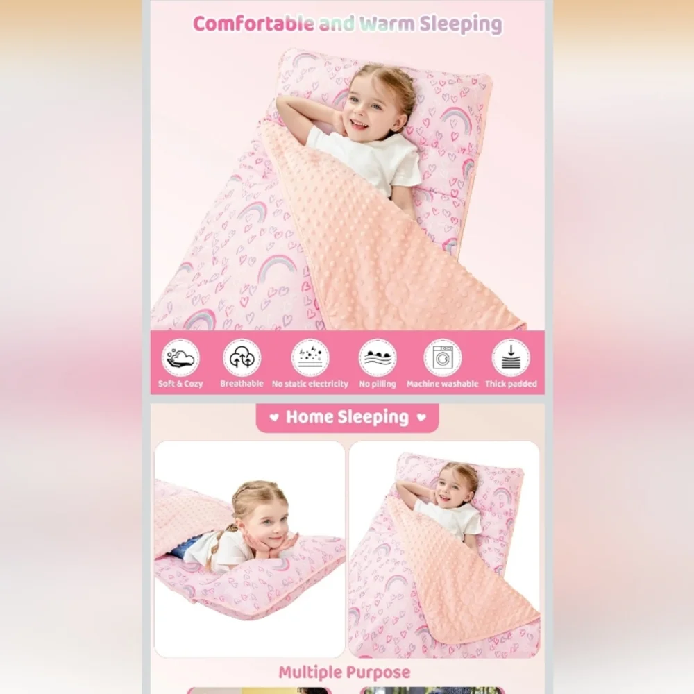 Strawberry Print Nap Mat NWOT